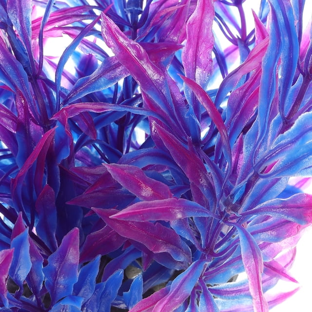 UPOUART Falsas En Azul Para Pecera Accesorios Duraderos