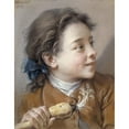 thumbnail image 3 of François Boucher 20x24 Black Modern Framed Museum Art Print Titled - Boy with a Carrot (1738), 3 of 5