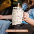 thumbnail image 3 of YAYA My First Travel Tumbler for Preschool & Kids 3+, Insulated Stainless Steel Tumbler with Reusable Silicone Straw & Spill-Proof Lid, Cup Holder Compatible, BPA-Free, 12oz, Western, 3 of 9