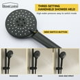thumbnail image 3 of Boyel Living 10 in Rainfall Shower Head Wall Mounted Shower System Dual Function Integrated Shower Heads with Handheld Shower for Bathroom Fixtures Luxury Shower Set Matte Black, 3 of 9