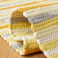 SAFAVIEH Rag Elena Striped Cotton Runner Rug, Gold/Multi, 2'3" x 10