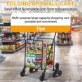 thumbnail image 4 of Heavy Duty 110l Folding Utility Cart - 110LB Capacity with Stair-Climbing 360° Wheels, Ideal for Groceries, Laundry & Multi-Floor Transport, 4 of 8