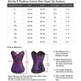 thumbnail image 5 of Femmes Vintage Floral Denim Corset Bustier Haut, 5 of 5