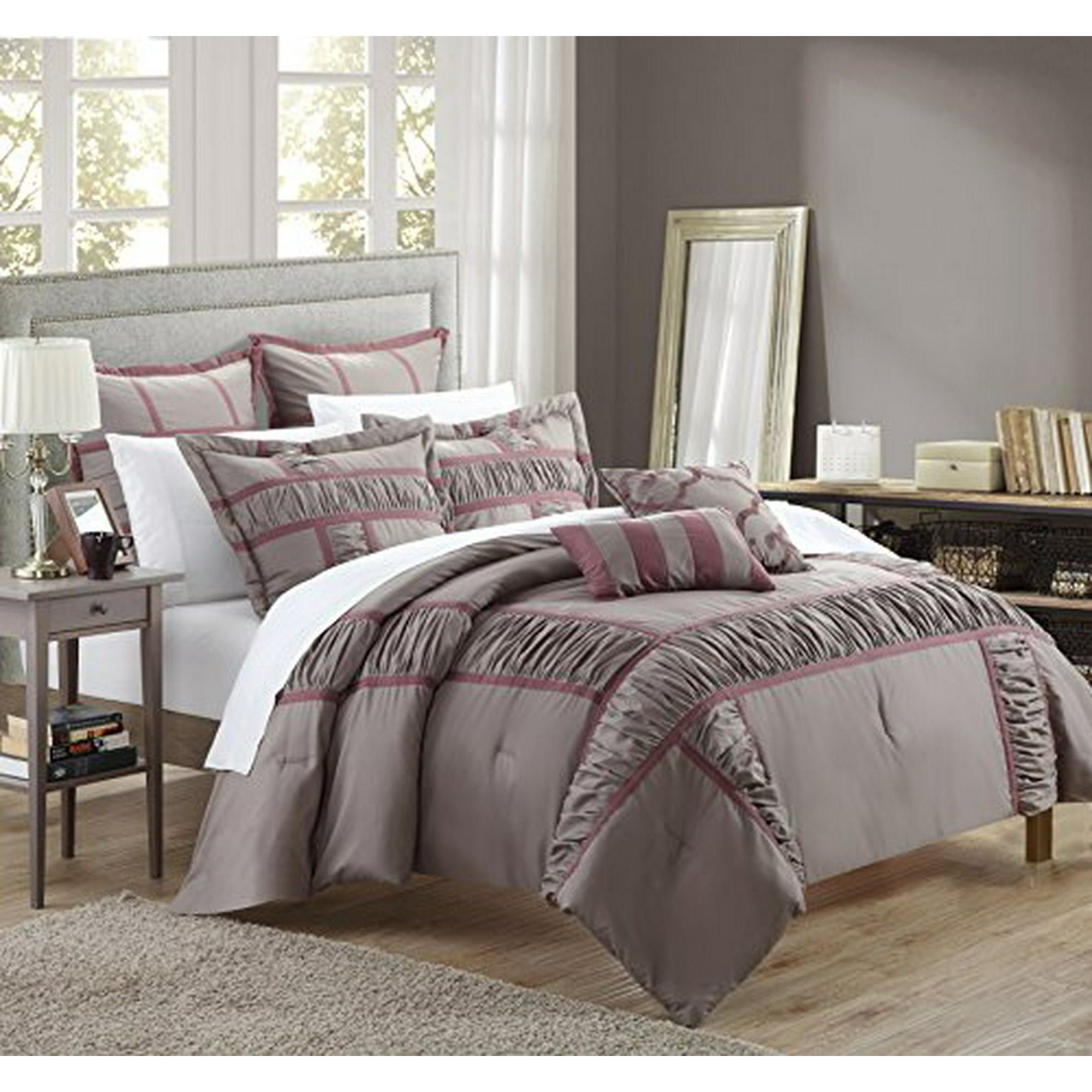 Chic Home Tuscan 7 Piece Comforter Set With Four Shams And Two