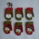 thumbnail image 2 of 6 Piezas Guantes Bolsillo Funda de Cuchillo Y Tenedor Patrón de Nad Santa Y Muñeco Nieve Decoración Sunnimix Decoración De Mesa De Navidad, 2 of 8