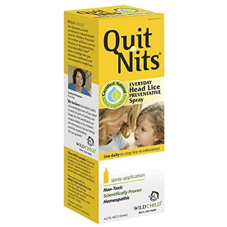 2 Pack Hylands Quit Nits Head Lice Homeopathic Preventive Spray Non-toxic 4oz (Best Lice Prevention Spray)