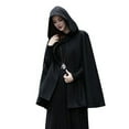 thumbnail image 2 of BAETEUY Winter Women Cape Coat with Hood Medieval Retro Shawl Poncho, 2 of 8