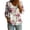 A03 Floral Pink, variant on 3/4 Sleeve Tops for Women Cotton Linen Floral V Neck Boho Summer Beach Flowy Blouses Soft Comfy Vacation Peasant Blouses, S-2XL