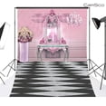 thumbnail image 1 of BSDHOME Polyester Pink theme 5x7ft Indoor Studio Photography Background Backdrop, 1 of 4