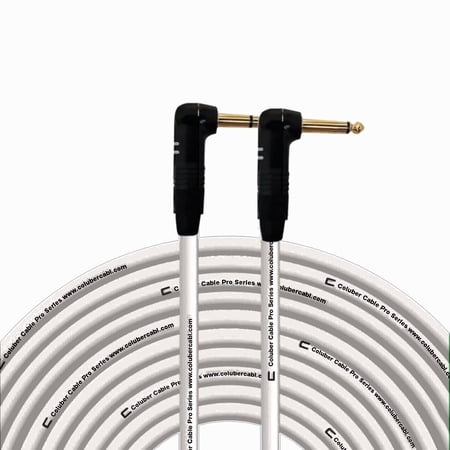 Coluber Cable Right Angle 1/4" TRS - Right Angle 1/4" TS Pro 3-Pin Connector