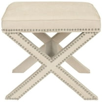 Safavieh  Palmer Beige Heads Ottoman