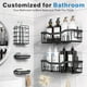 thumbnail image 2 of EUDELE Carrito de Ducha Adhesivo, Paquete de 5 Organizadores de Baño de Acero Inoxidable Inoxidable con Gran Capacidad, Estantes sin Perforaciones para Almacenamiento de Baño y Decoración del Hogar, 2 of 5