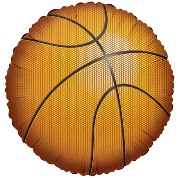 Kaleidoscope Basketball 18" Brown Balloons, 2 Count