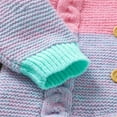 thumbnail image 4 of Baby Bodysuit Autumn and Winter New Baby Knitted Color Matching Jumpsuit Climbing Clothes for Baby Girls Cute Bow Tie Pink, 0-1 Months, 4 of 6