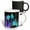 Multicolor, variant on 3drose, Iridescent Blue Tulips, 11oz Two-tone Green Mug
