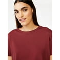 thumbnail image 6 of Free Assembly Women's Crop Box Tee with Short Sleeves, Sizes XS-XXXL, 6 of 8