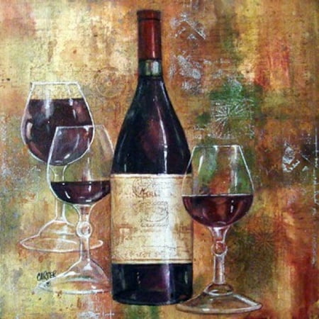 Napa Valley Pinot - Napa Valley Pinot Stretched Canvas - Jamie Carter (14 x 14)