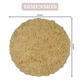 thumbnail image 5 of Home Weavers Bell Flower Collection Bathroom Rug 100% Cotton Tufted Round Shape Bathroom Rug, Soft Absorbent Bath Rugs, Non-Slip Bath Rug, Machine Washable Bath Mats for Bathroom- 30" Round, Yellow, 5 of 9
