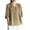 Khaki#1, variant on Tnhcen Women's Summer Retro Embroidery V-neck Cotton Linen Blouse | Semi-Sleeve Casual Shirts for Women | Plus Size Friendly (M-3XL) Breathable Tops