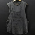 thumbnail image 2 of Tank Tops For Men Qiggri Men Casual Fashion Solid Pullover Round Neck Sleeveless Sports Tank Blouse, 2 of 5