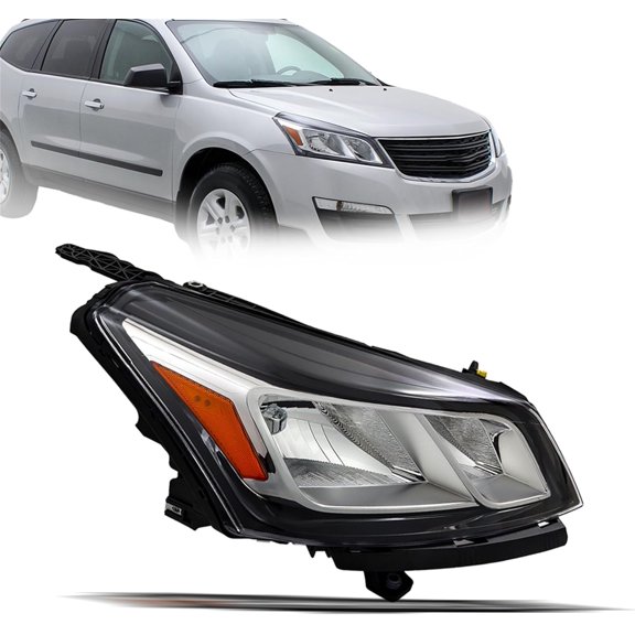 Headlight Headlamp Assembly Halogen Passenger Side Replacement for Traverse 2013 2014 2015 2016 2017 Replacement for 84262932 Right RH