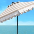 thumbnail image 5 of SAFAVIEH Vienna 11' Market Crank Round Patio Umbrella, Beige/White, 5 of 6