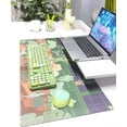 thumbnail image 3 of Kawaii Bear Mouse Pad XL Anime-31.5x15.7in-Green Desk Pad-Cute Plant Keyboard Mat-Korean Office Stuff-for Office Gaming Work, 3 of 6