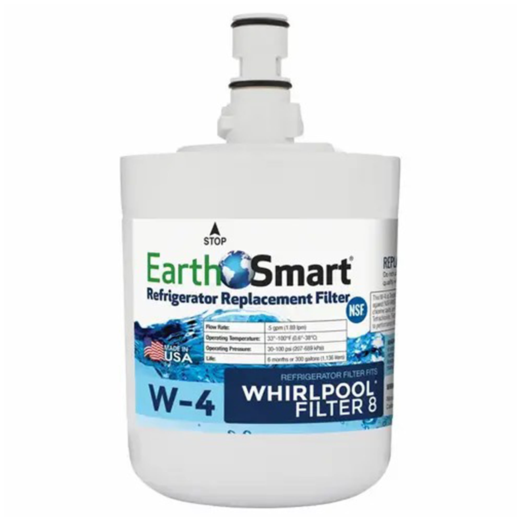 EarthSmart W-4 Refrigerator Replacement Filter For Whirlpool Filter 8