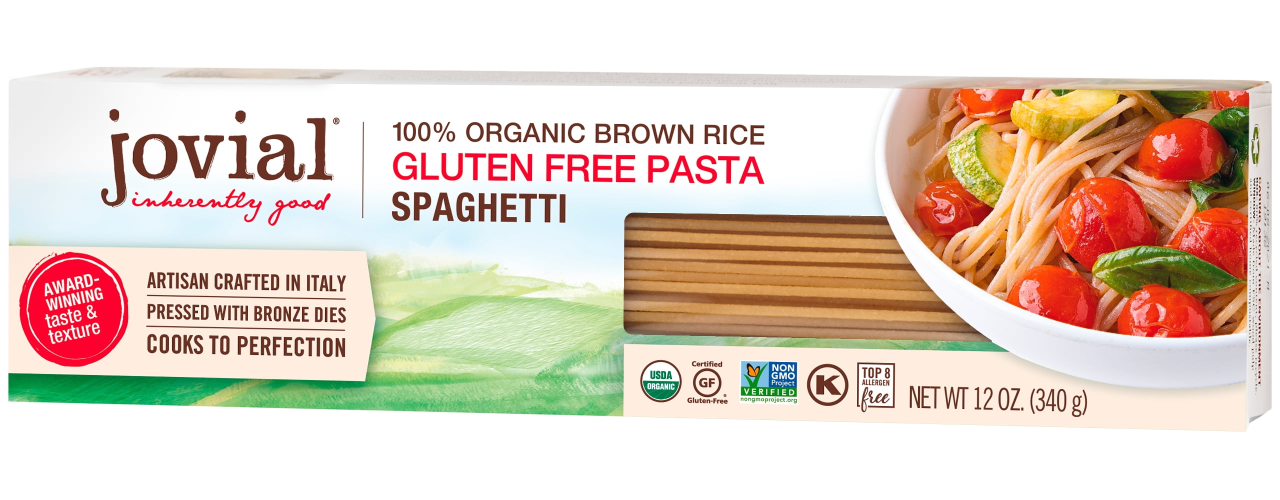 Jovial 100 Organic Gluten Free Brown Rice Spaghetti Pasta 12oz 
