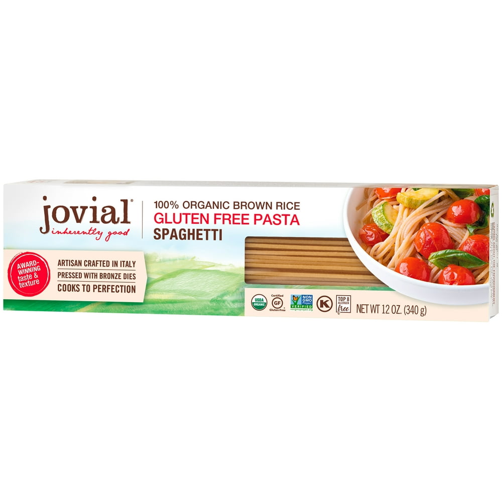 Jovial 100 Organic GlutenFree Brown Rice Spaghetti Pasta, 12oz