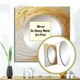 thumbnail image 3 of Designart "Infinite Swirls in Gold and Cream IV" Abstract Spirals Gold Large Square Mirror - Square Bedroom Mirror Printed Wall Decor - Transitional Square Printed Wall Mirror Art, 3 of 5