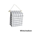 thumbnail image 2 of Yuarrent Bolsa de almacenamiento, soportes impermeables para baño, paquete de bolsillos multifunción, colgador de ropa de papel, Juegos de accesorios de baño Cuadrícula blanca Talla media, 2 of 6
