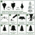 thumbnail image 4 of Syvvy Prelit Snow Flocked Christmas Tree, 6ft, Foldable Stand, 800 Full Snow Branch Tips, 4 of 9