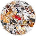 thumbnail image 2 of Pegatinas de caniche, 50 unidades, pegatinas estéticas geniales para botellas de agua, portátiles, álbumes de recortes, guitarras y equipaje, 2 of 5