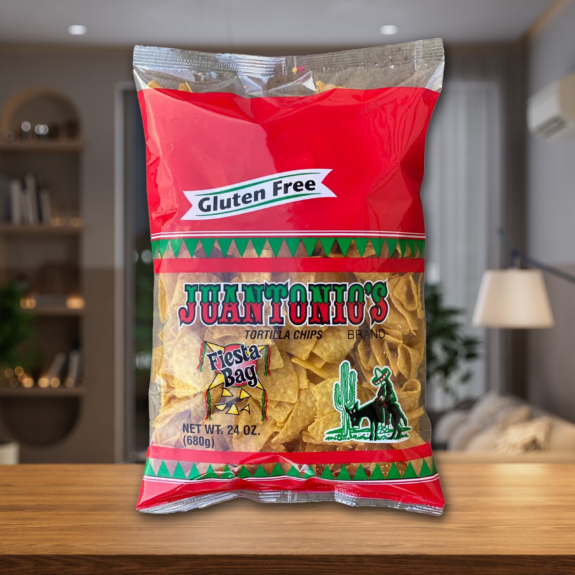 Juantonio's Tortilla Chips, Gluten-Free, Fiesta Bag, 24 oz Bag