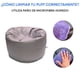 thumbnail image 3 of Sillón Puff Round Color Gris Lunics Lunics Puff Round Med GR, 3 of 5