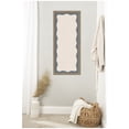 thumbnail image 3 of Kate and Laurel Framed Fabric Pinboard 18 x 42,  Printed Linen Classic Bulletin Board for Use as a Vision Board or Wall Organization, Florence Light Brown Frame, 3 of 8