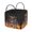 American Flag Torch, variant on KUIFORTI Tribal Aztec Large Quilted Storage Basket, Polyester Foldable Laundry Hamper with Carry Handles, for Home, Picnic, Shopping, Travel 12.59"x11.02"x10.62"