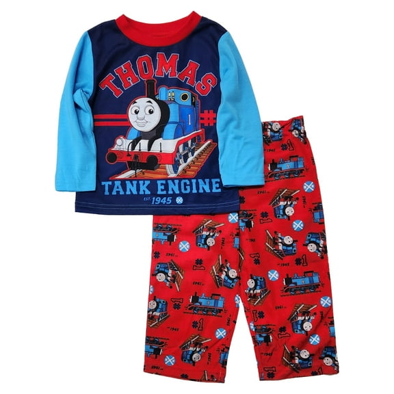 Thomas The Train Toddler Boys Red & Blue Shirt & Pants Pajama Set 2T