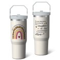 thumbnail image 2 of 1pc rainbow 30oz Tumbler with Straw & Handle - Insulated Stainless Steel Cup | Holiday Gift for Man Women (Christmas, Valentine's, Birthday), 2 of 7