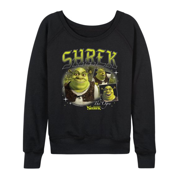 Shrek - 90s Style Collage - Women's French Terry Long Sleeve Shirt