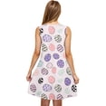thumbnail image 5 of Hyknon Robes d'Été pour Femmes Mode Col Rond Sans Manches Douces Confortables Robes d'Été Imprimées de Pâques Amples Grande Taille Robes Midi Fluides, 5 of 5