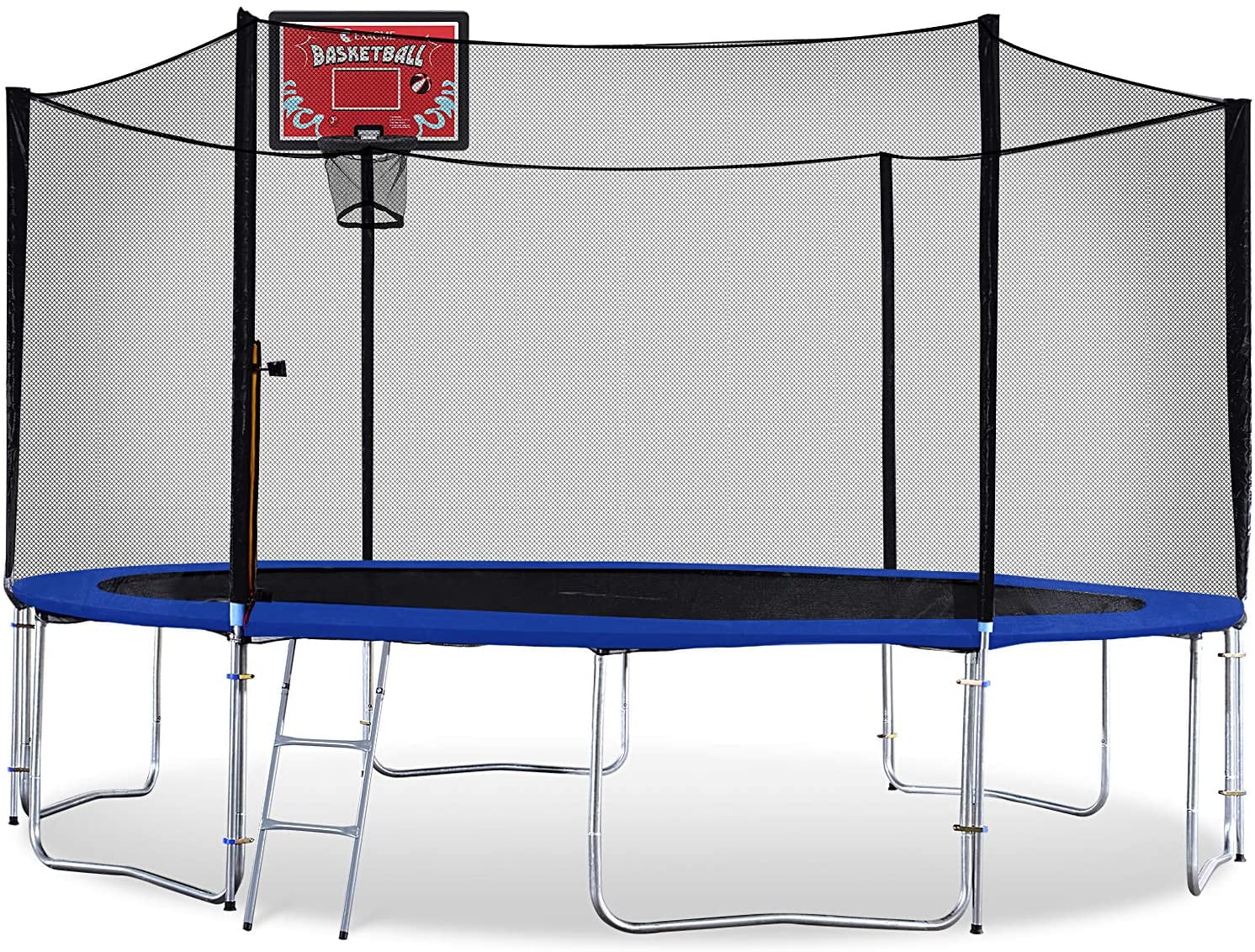 Exacme Trampoline with Rectangular Basketball Hoop, T13+BH07RD