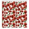 thumbnail image 1 of Ambesonne Fruits Shower Curtain, Autumn Season, 69"Wx84"L, Lime Green Burgundy, 1 of 2