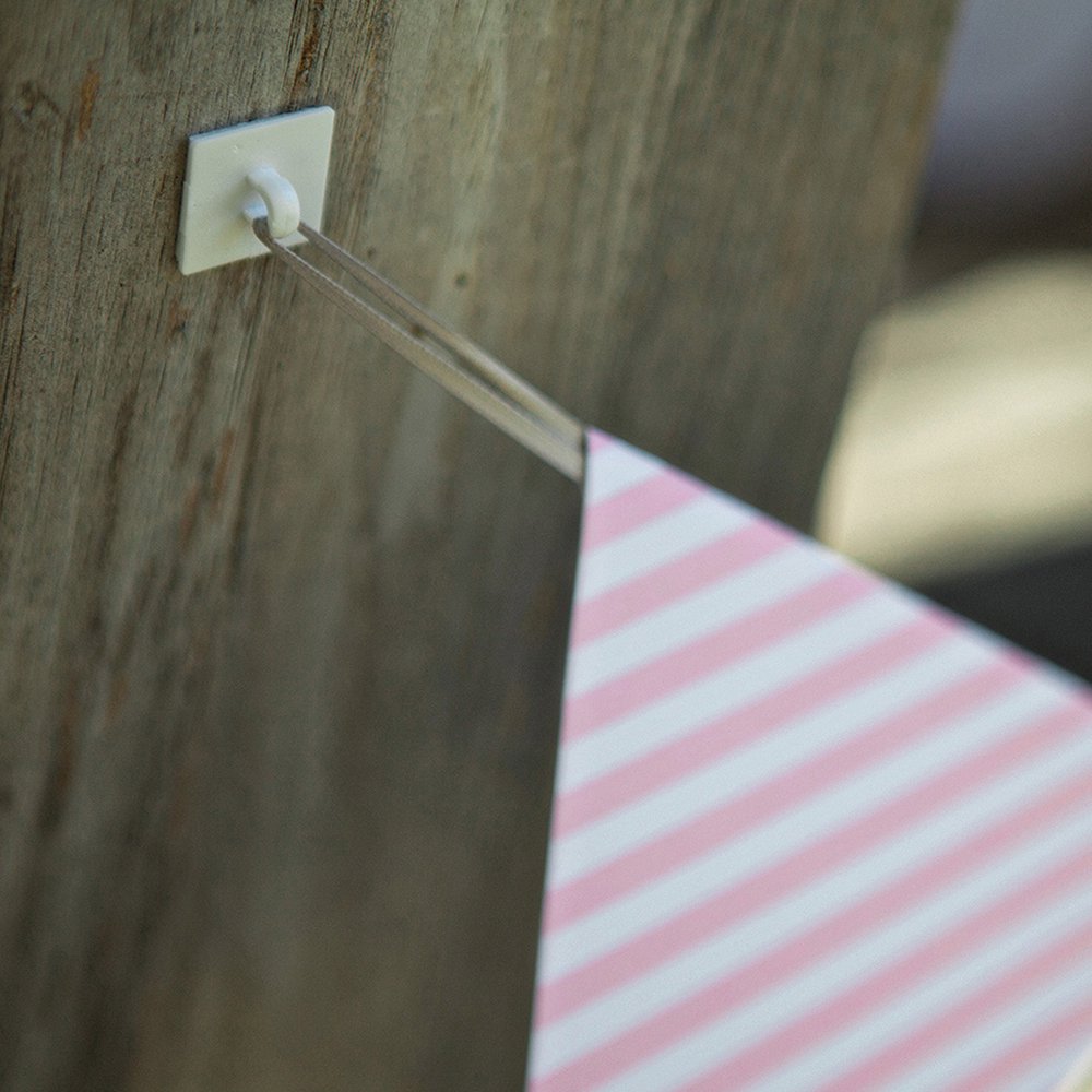 Sign & Banner Hanger W/Adhesive .75" 25/PkgClear