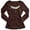 Coffee, variant on Slim Fit Long Sleeve T Shirt with Casual Round Neck and Lace Printed Top for Everyday and Wear
