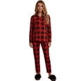 thumbnail image 1 of Pijama Navideña para Mujer con Botones Tela Suave y Elástica, Conjunto de pijama de invierno, 1 of 5