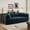 Blue, variant on NeoKo 78''Convertible Floor Sofa Bed, Memory Foam Couch with Pillow Back Support Armrest, Corduroy Modular Sectional Boneless Couch for Living Room, Apartment, No Assembly Required, Black