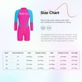thumbnail image 7 of Sholeno Unisex Kids One Piece Athletic Swimwear UPF 50+ Long Sleeve Swimsuit Beachwear Shorty Wetsuit Pink 9-10, 7 of 7