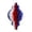 D, variant on 1-Pack Patriotic Honeycomb Hanging Decorations, Red White and Blue Paper Pom Poms Lanterns Stars for 4th of July Independence Day Memorial Day Party Decor,E